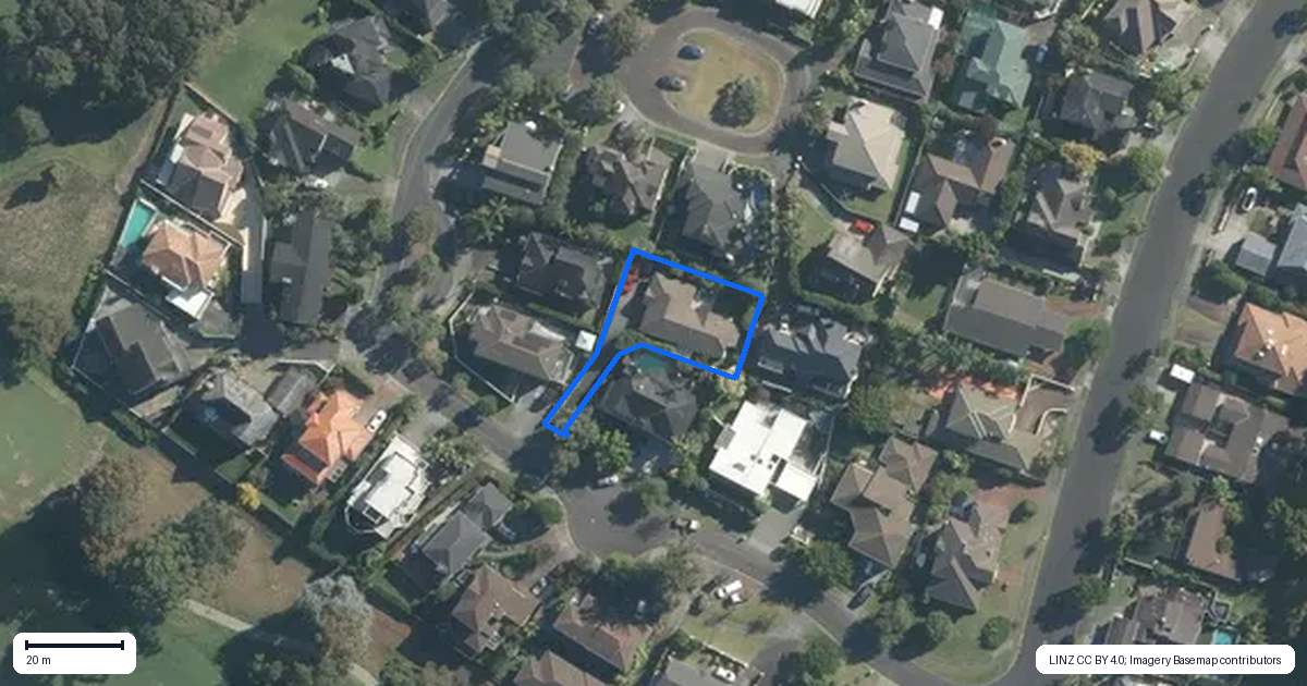 Property context map for 9 Hoani Glade, St Johns, Auckland