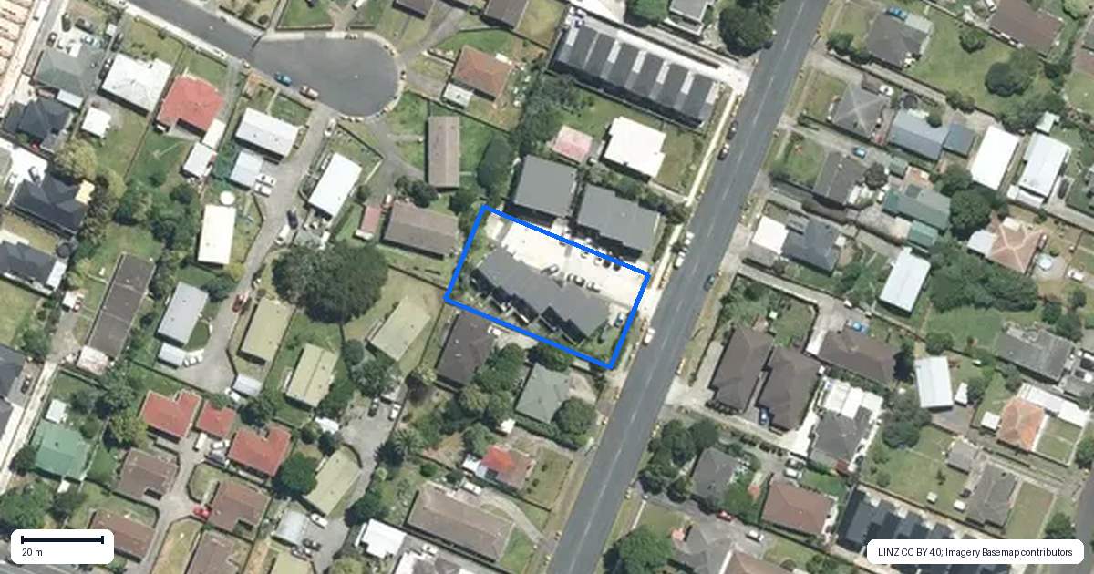 Property context map for 12A Jutland Road, Manurewa, Auckland