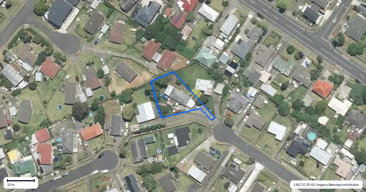 Property context map for 23 Maida Vale, Manurewa, Auckland