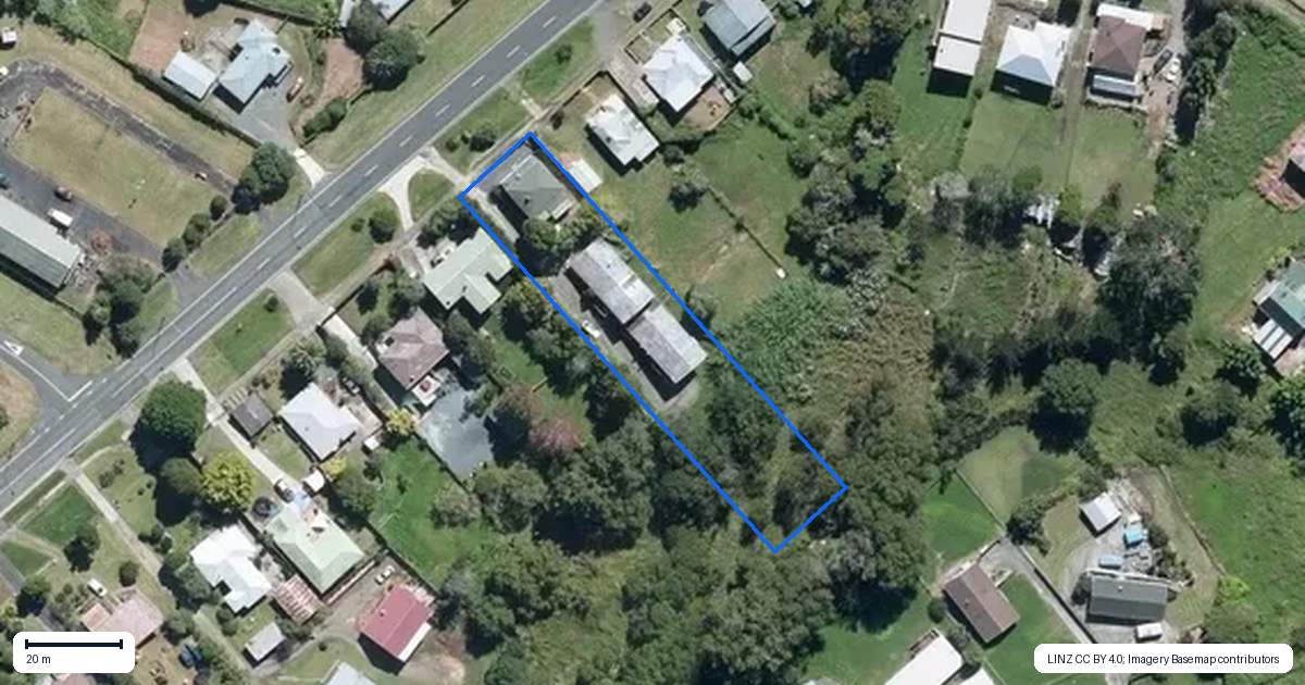 Property context map for 28 Neumann Street, Kawakawa