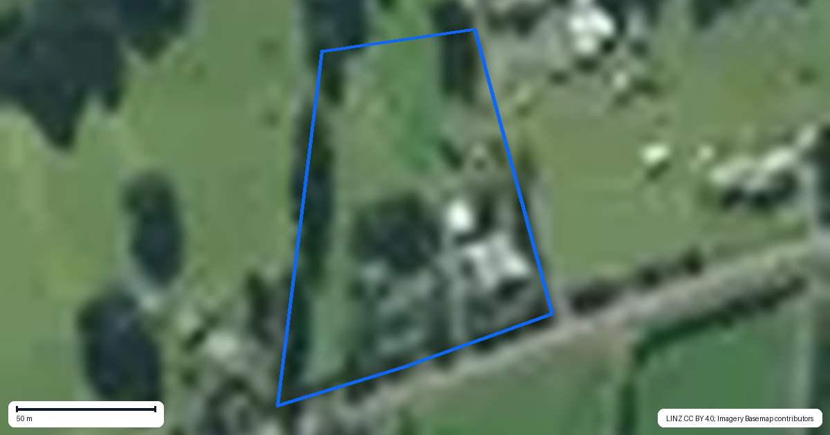 Property context map for 63 Waiare Road, Okaihau