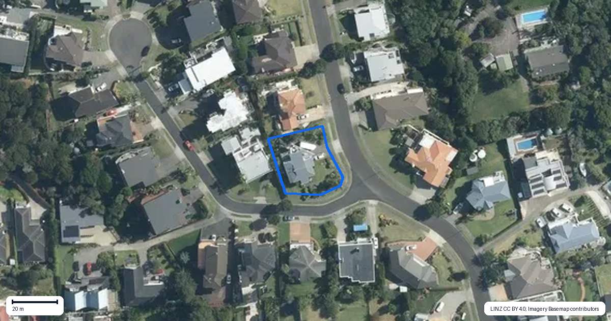 Property context map for 12 Omana Heights Drive, Maraetai, Auckland