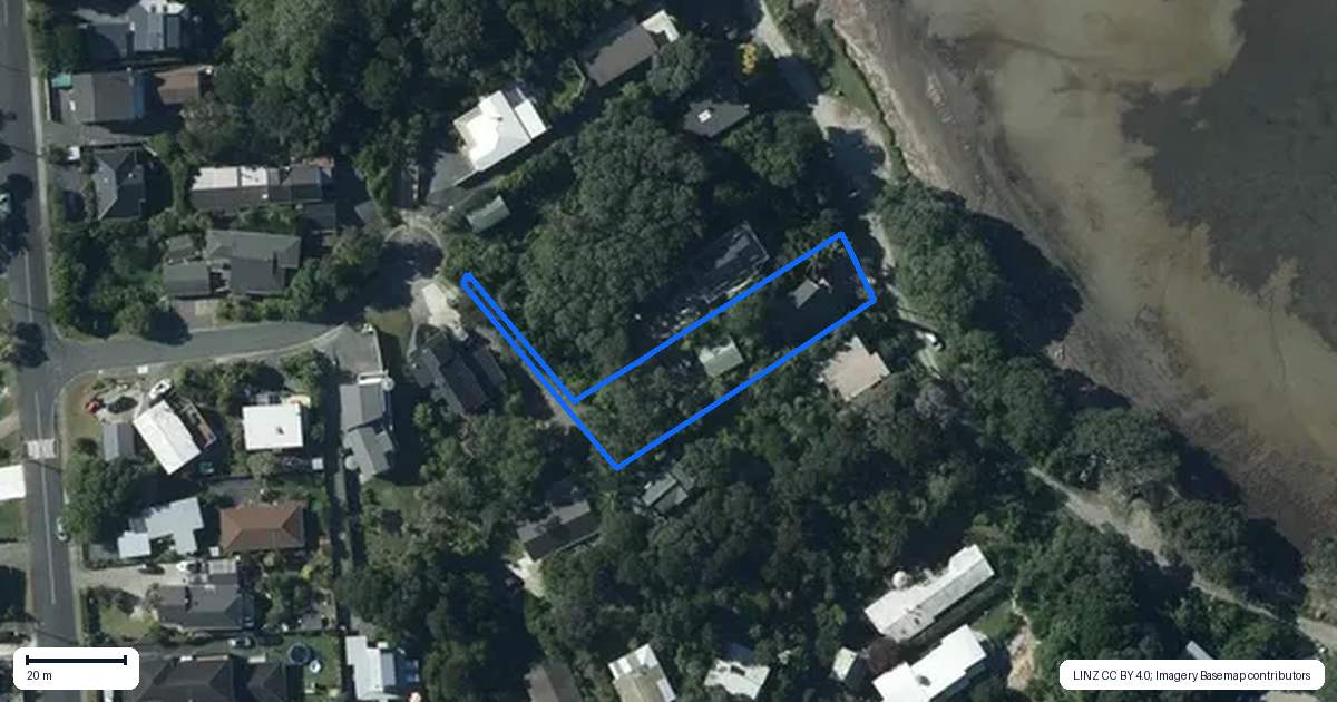 Property context map for 12 Hibiscus Avenue, Snells Beach