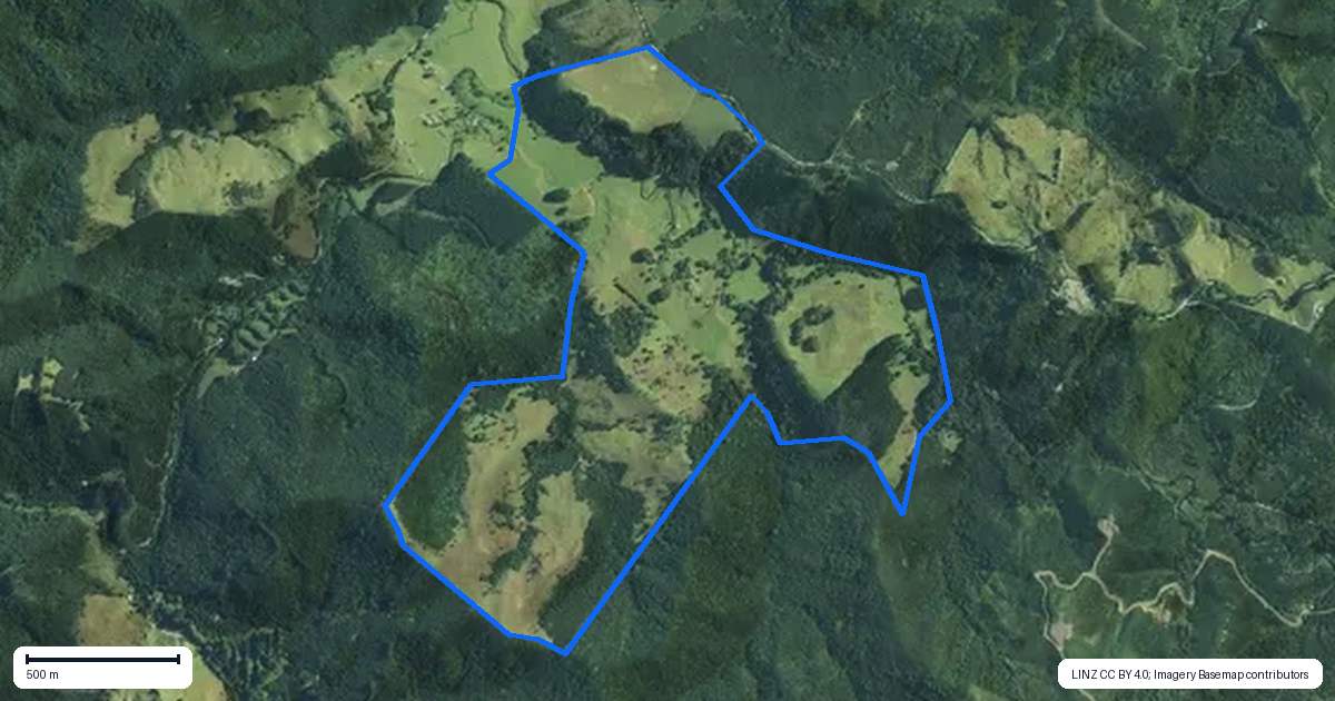 Property context map for 140 Kenana Road, Mangonui
