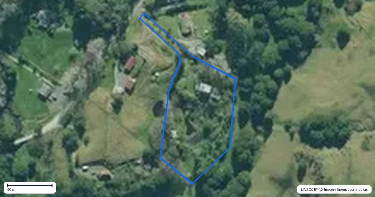 Property context map for 110 Gibbons Road, Kaiwaka