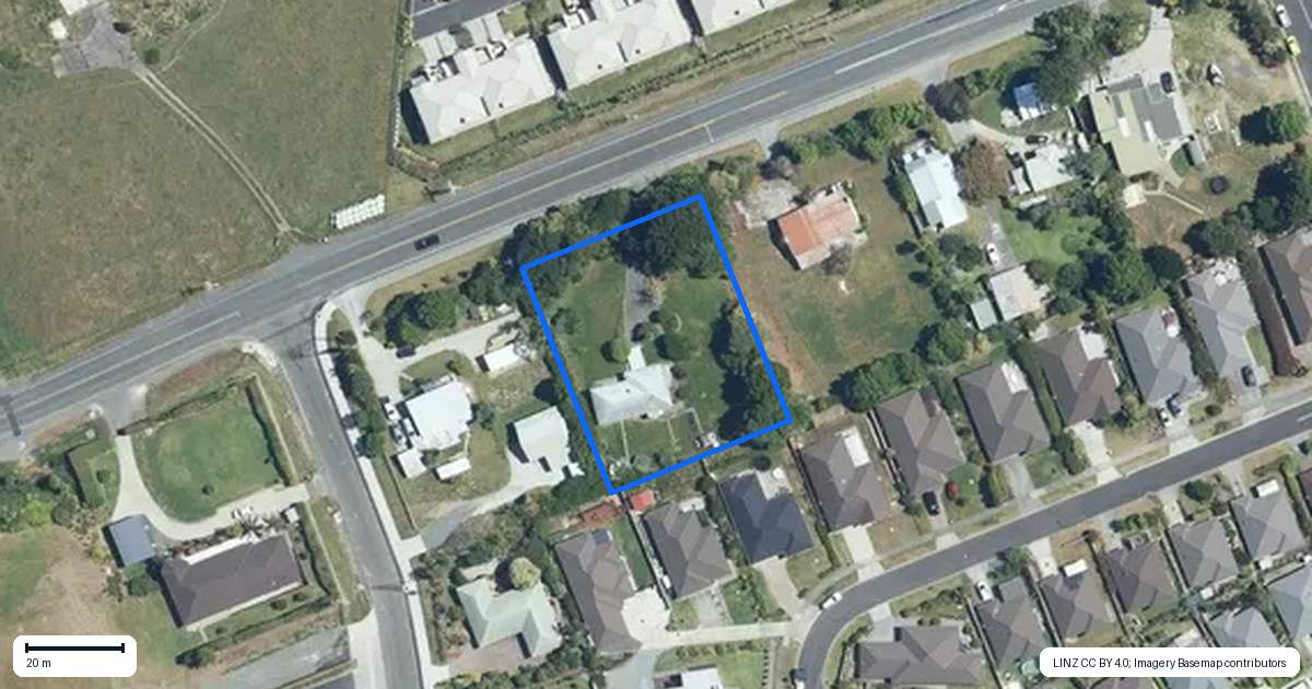 Property context map for 105 Woodcocks Road, Warkworth