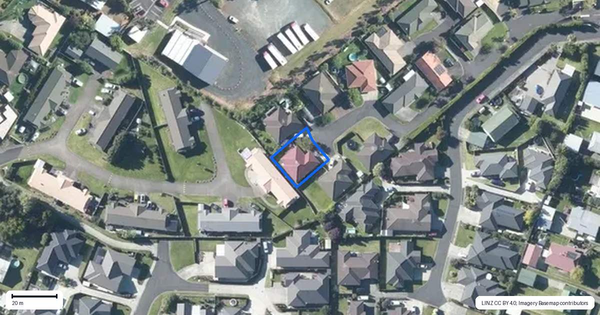 Property context map for 34 Magnolia Drive, Waiuku