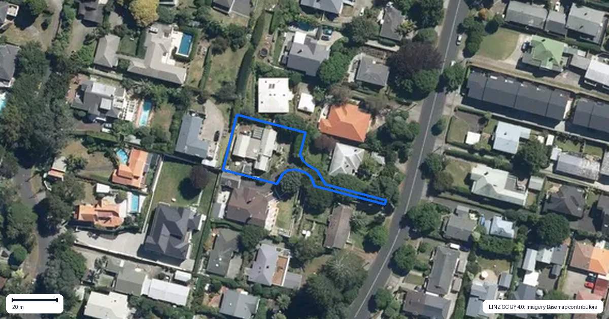 Property context map for 13A Buckley Road, Epsom, Auckland