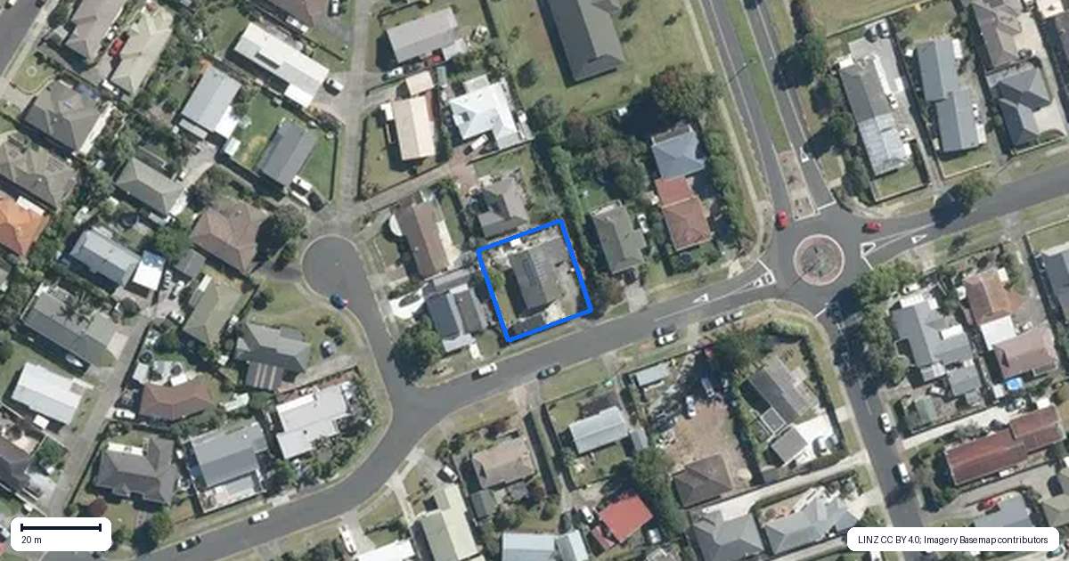 Property context map for 117 Florence Avenue, Orewa