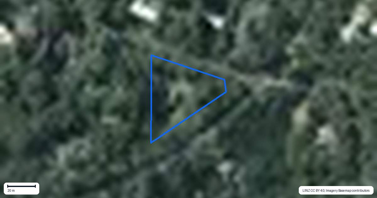 Property context map for 223 Shaw Road, Titirangi, Auckland