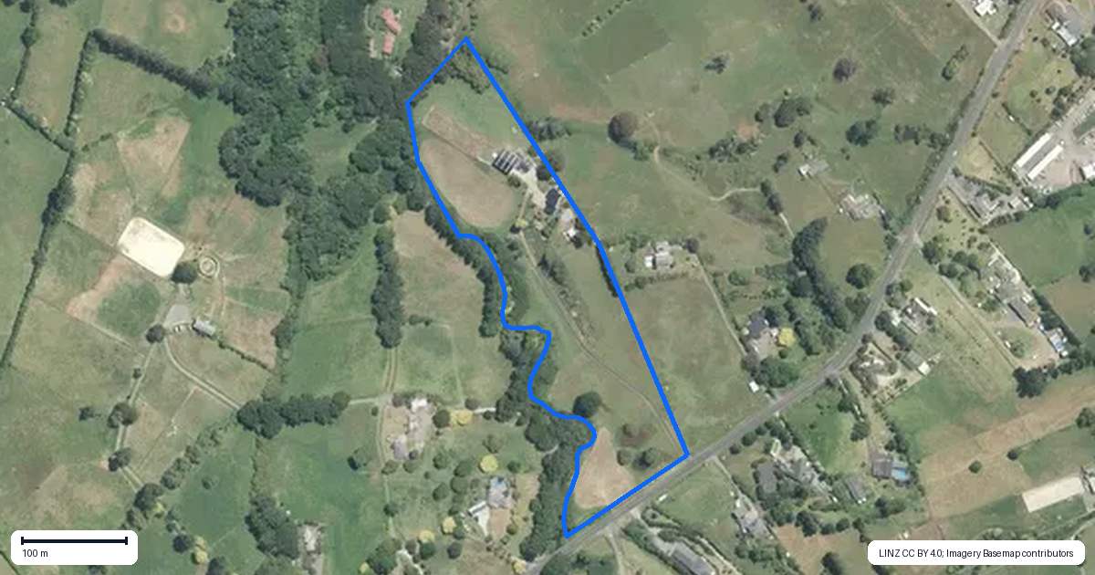 Property context map for 831 Runciman Road, Runciman, Drury