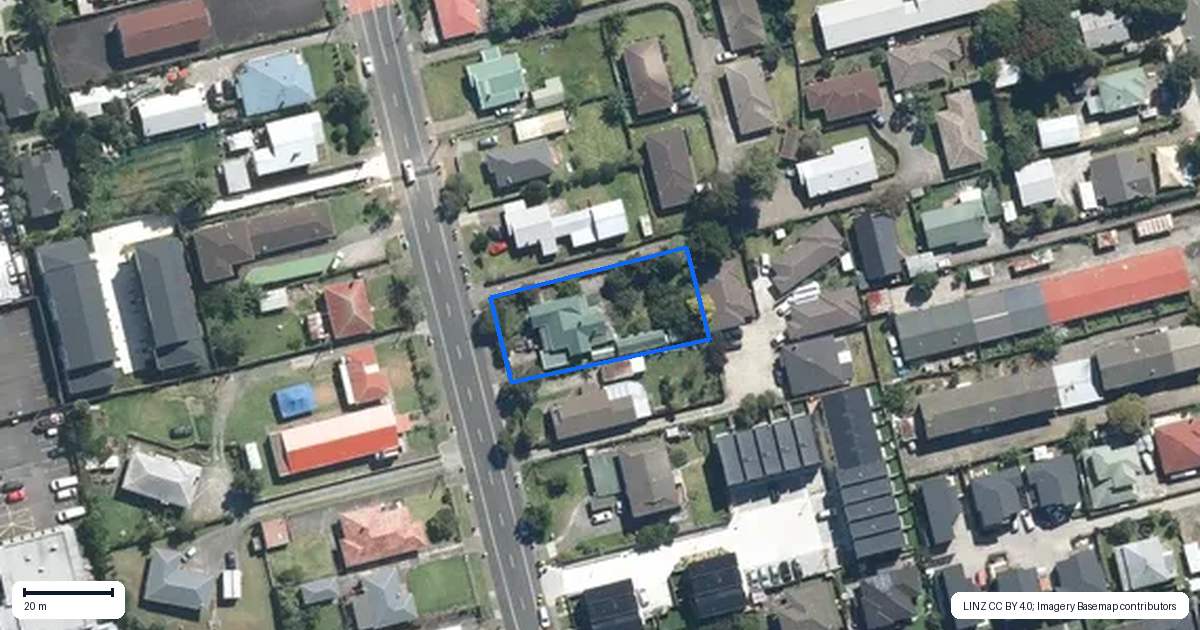 Property context map for 82 Church Street, Otahuhu, Auckland