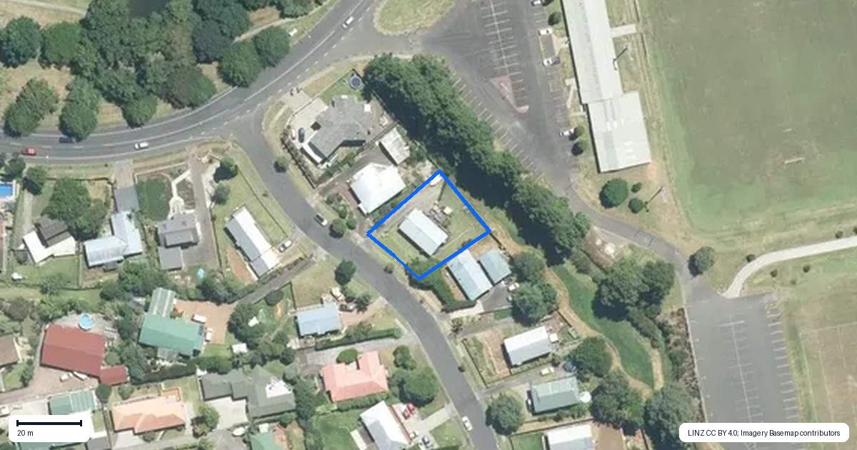 Property context map for 6 The Glade North, Pukekohe