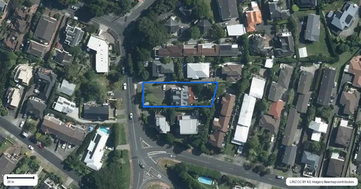 Property context map for 44 Vale Road, Saint Heliers, Auckland