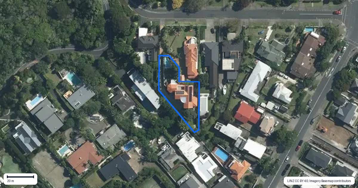 Property context map for 12 Parkside Street, Saint Heliers, Auckland