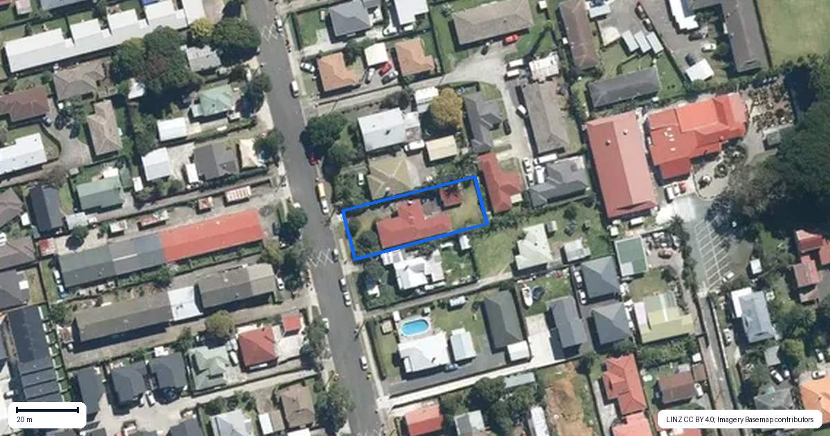 Property context map for 44 Hutton Street, Otahuhu, Auckland