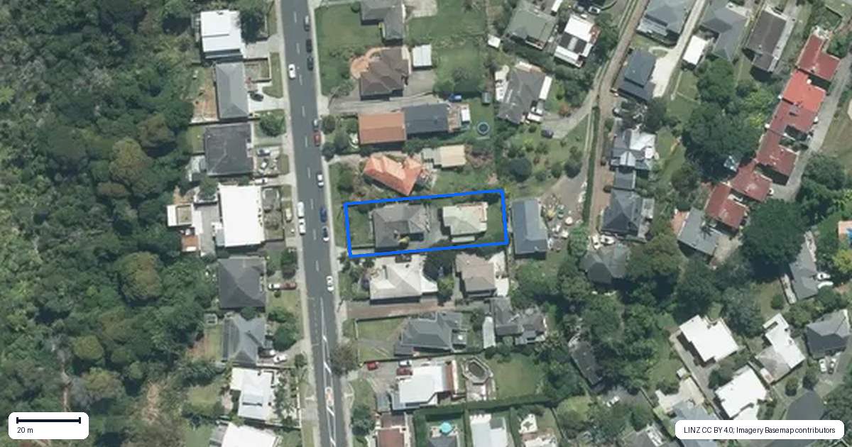 Property context map for 97 Sylvan Avenue, Northcote, Auckland