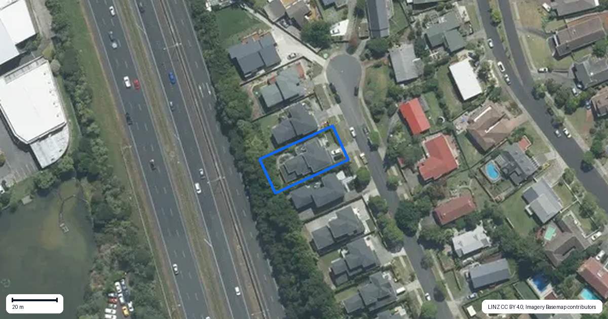 Property context map for 20 Newport Place, Forrest Hill, Auckland