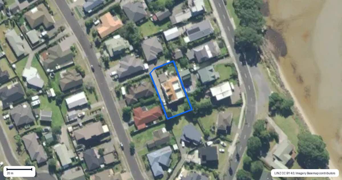 Property context map for 16B Bermuda Place, One Tree Point, Whangarei