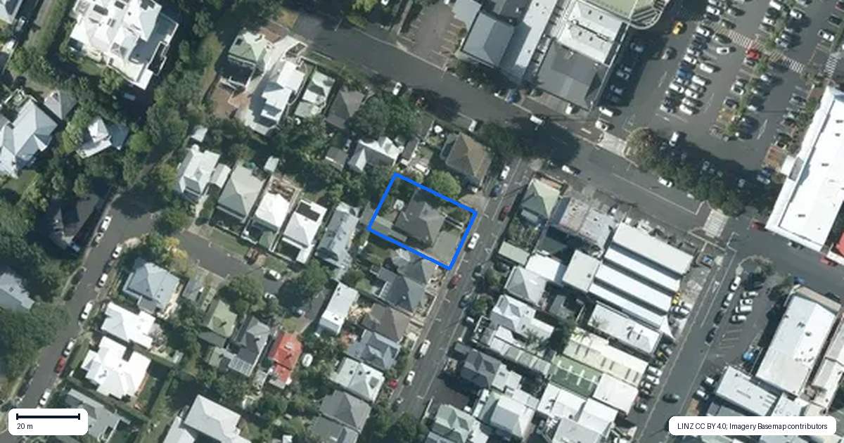 Property context map for 29 Anne Street, Devonport, Auckland