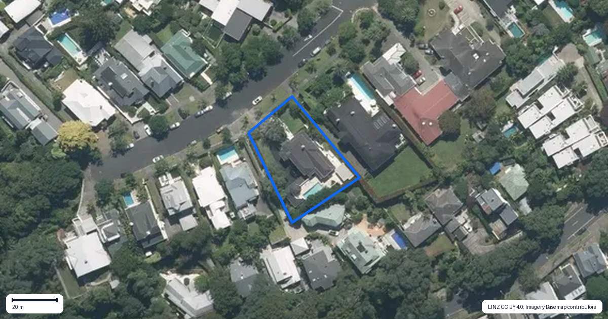 Property context map for 306 Jervois Road, Herne Bay, Auckland