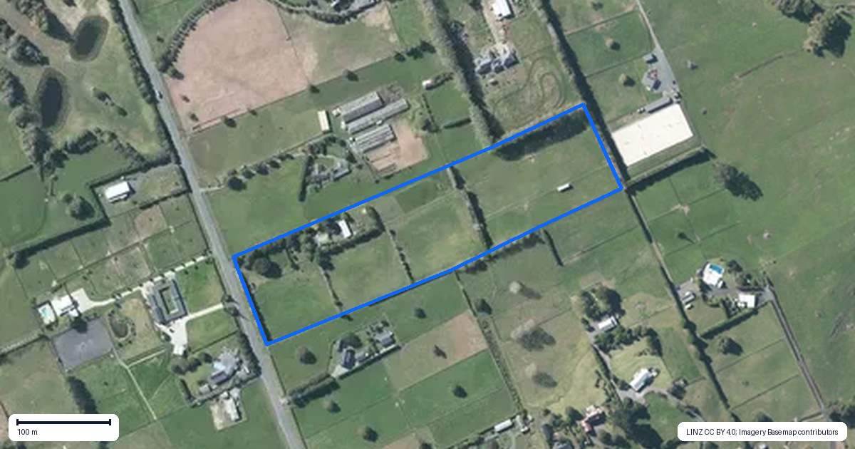 Property context map for 368 Batty Road, Karaka, Papakura