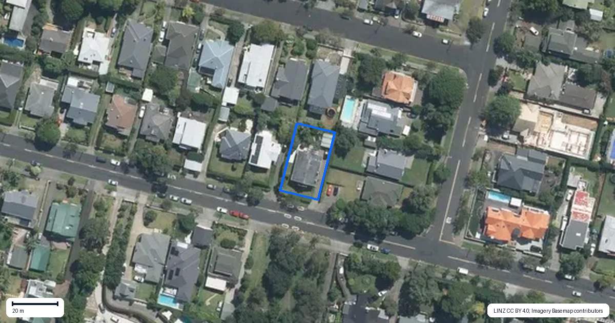 Property context map for 26 Watling Street, Mount Eden, Auckland