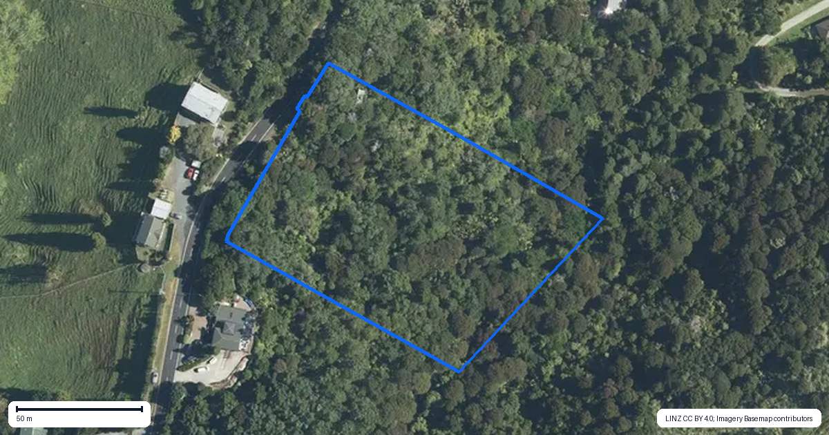 Property context map for 590 Mahurangi West Road, Mahurangi West, Warkworth