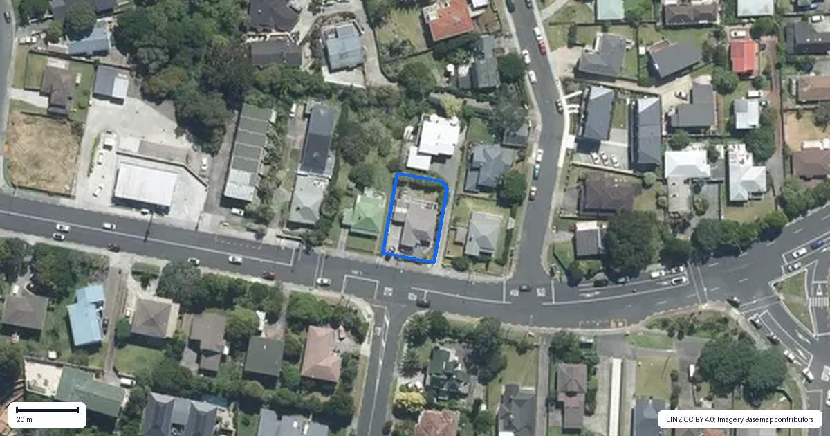 Property context map for 117 Mokoia Road, Birkenhead, Auckland