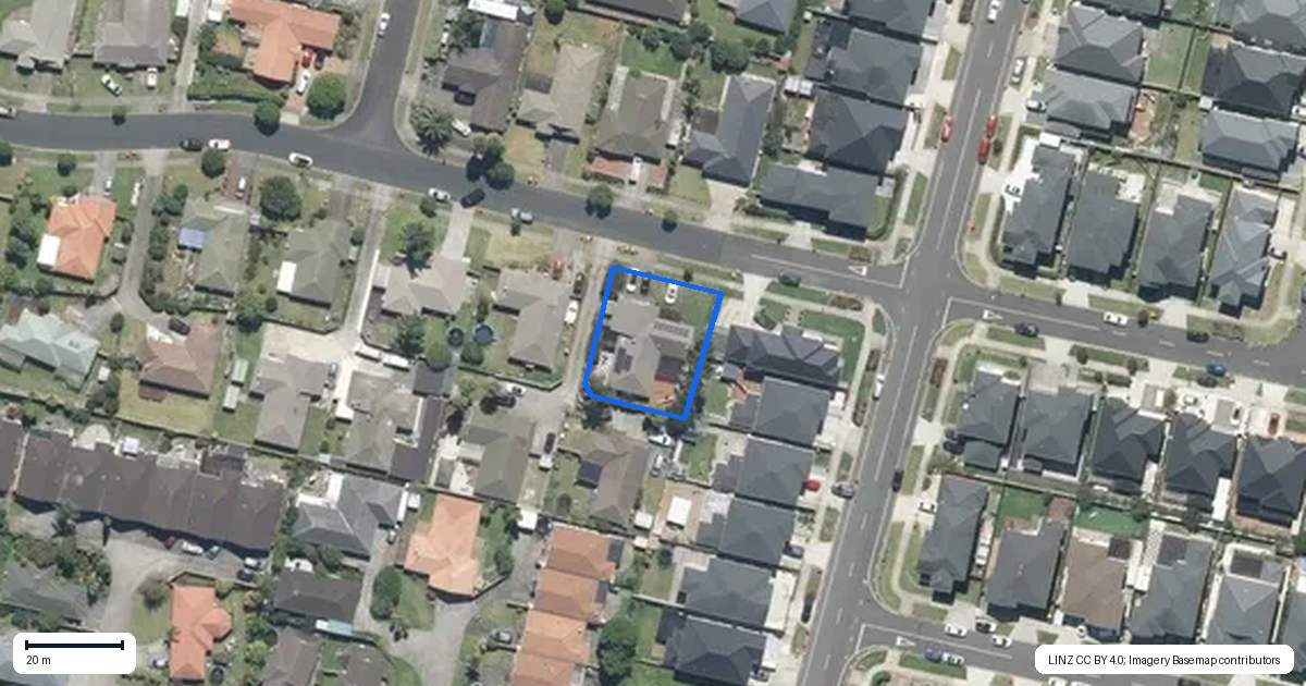 Property context map for 43 Broadhurst Road, Flat Bush, Auckland