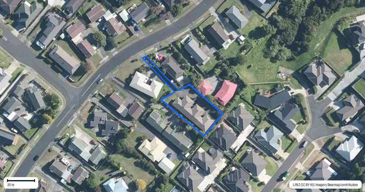 Property context map for 43B Edgewater Parade, Waiuku