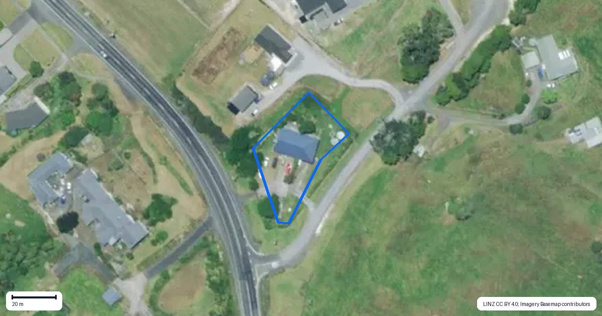 Property context map for 1884 Paparoa Valley Road, Paparoa