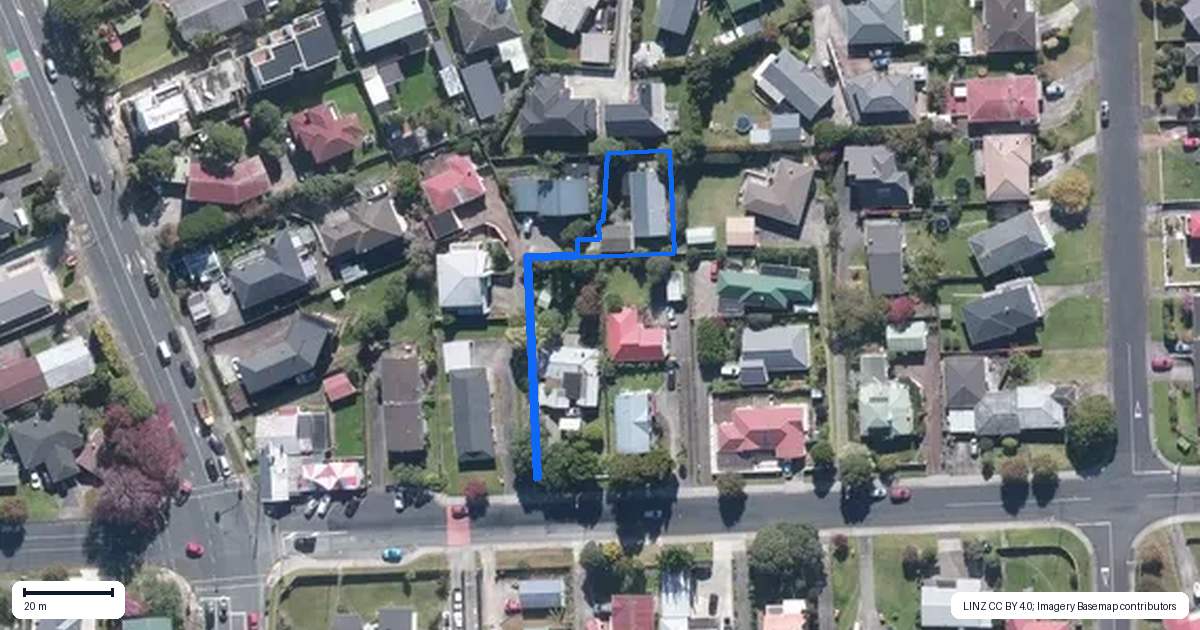 Property context map for 110A McLeod Road, Te Atatu South, Auckland