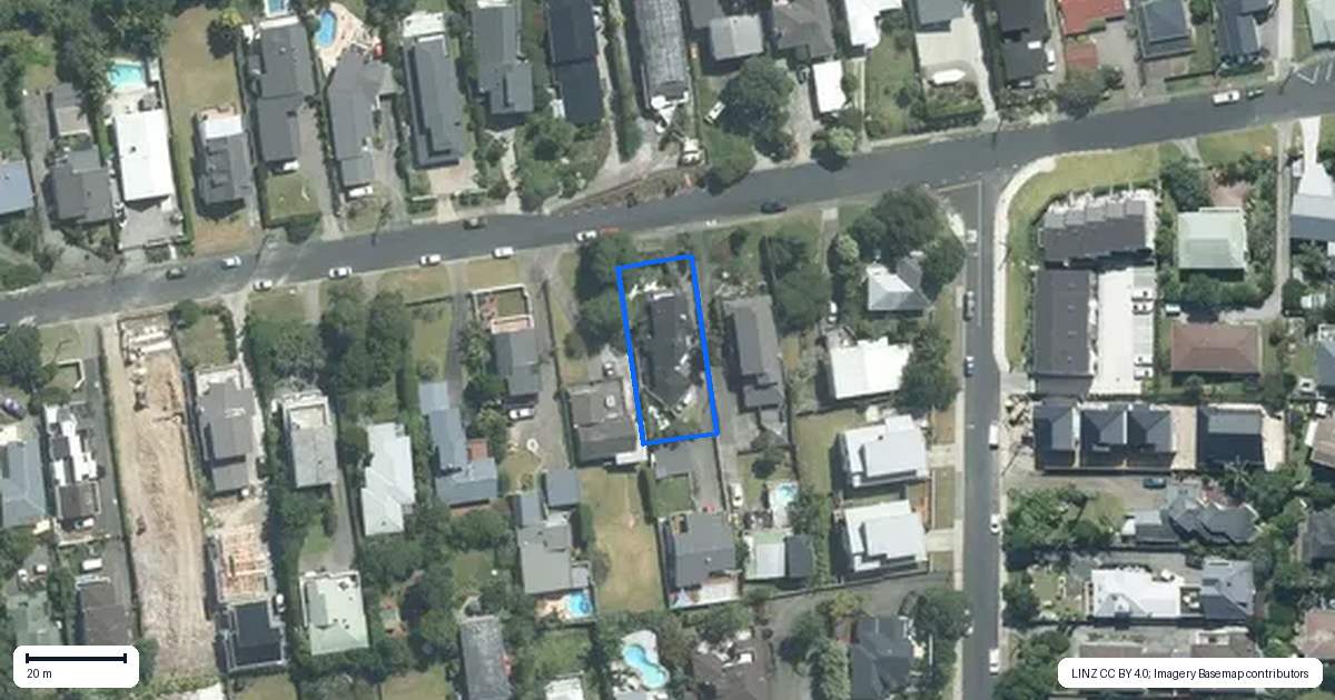 Property context map for 18A Beulah Avenue, Rothesay Bay, Auckland