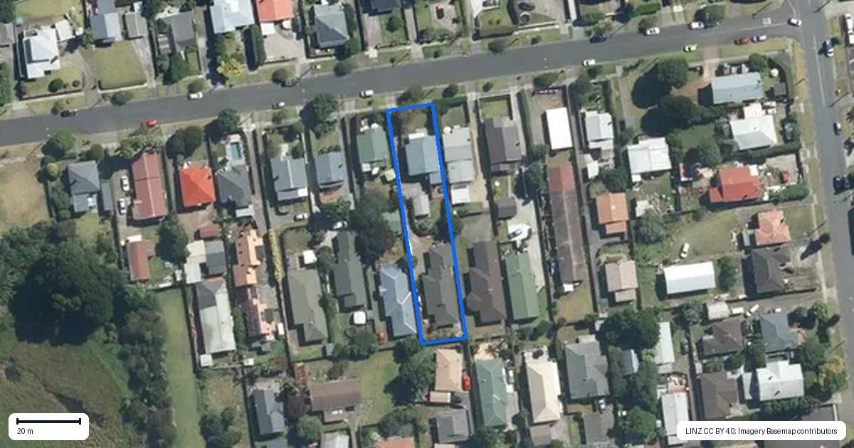 Property context map for 45 Heretaunga Avenue, Onehunga, Auckland