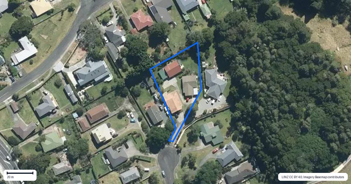 Property context map for 29C Wi Apo Place, Wellsford
