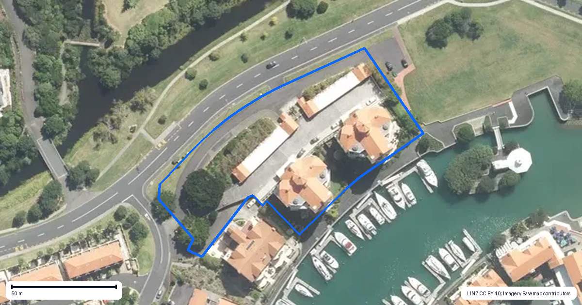 Property context map for 41 Waterside Crescent, Gulf Harbour, Whangaparaoa