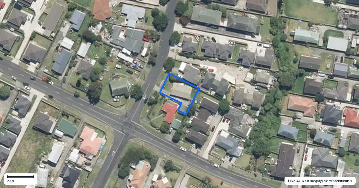 Property context map for 40B Wedgwood Avenue, Mangere East, Auckland