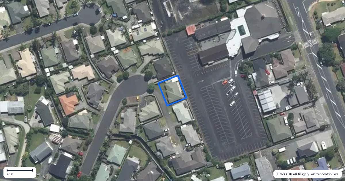 Property context map for 20 Francis Skinner Place, Orewa