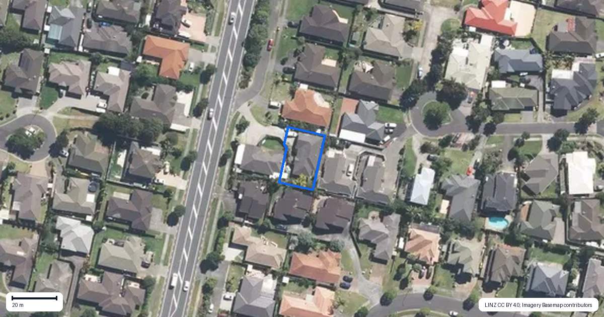 Property context map for 515A Chapel Road, East Tamaki, Auckland