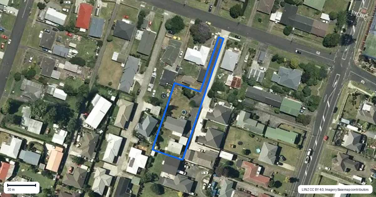 Property context map for 5 Elizabeth Street, Tuakau