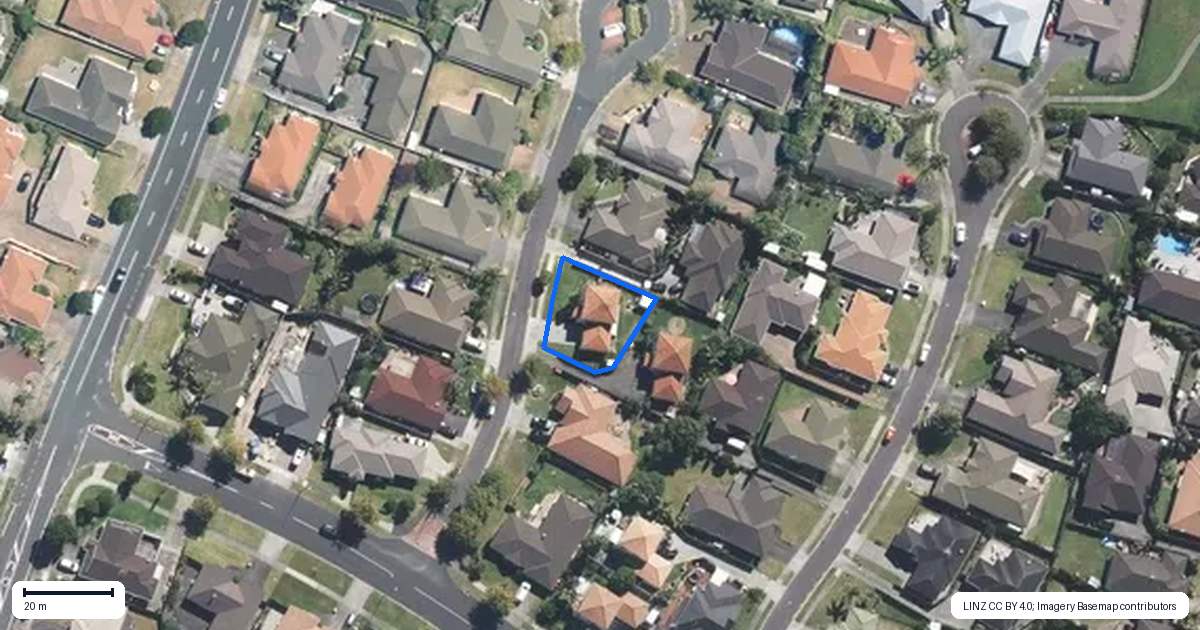 Property context map for 5A Nad Place, East Tamaki Heights, Auckland