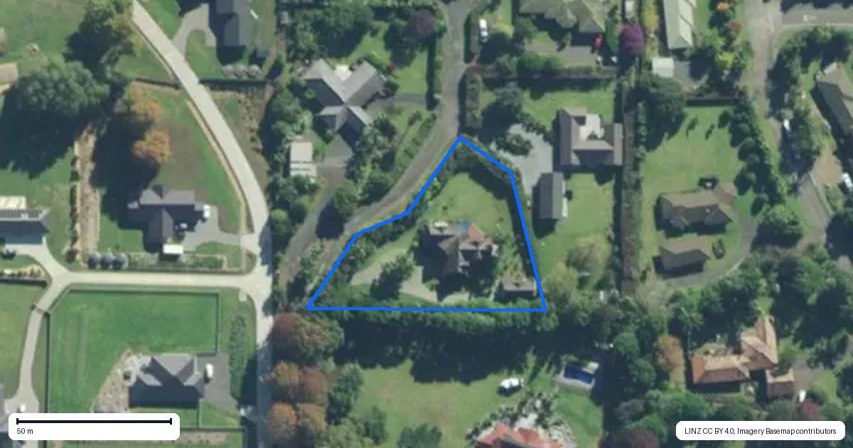 Property context map for 2 Ascot Downs Lane, Kerikeri