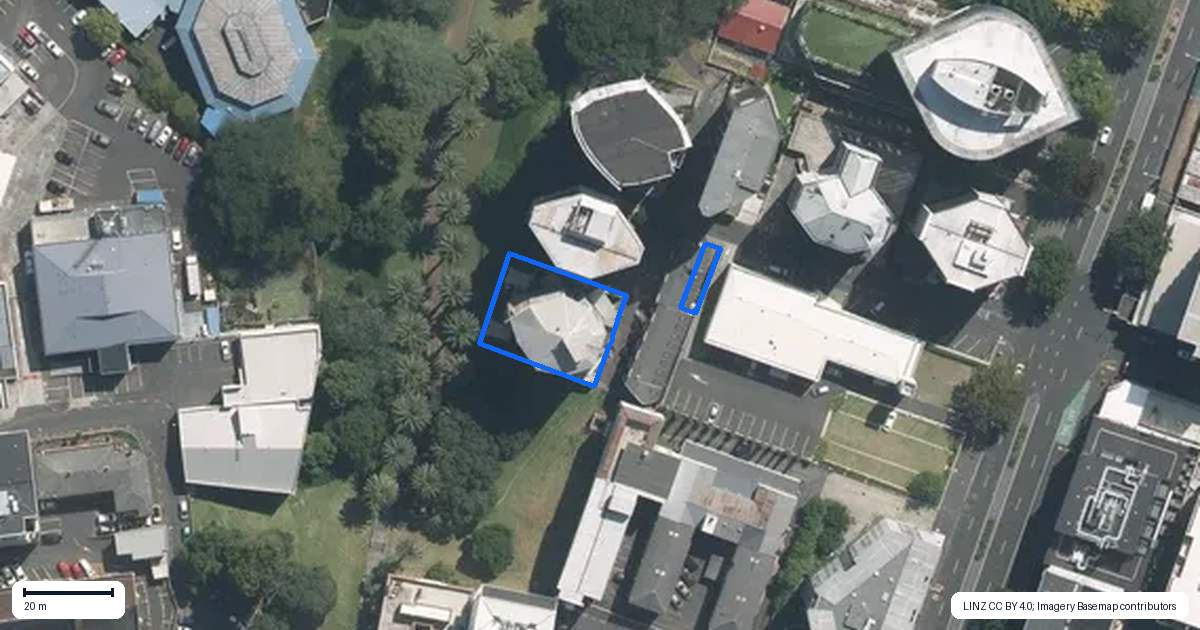 Property context map for 8 Scotia Place, Auckland Central, Auckland