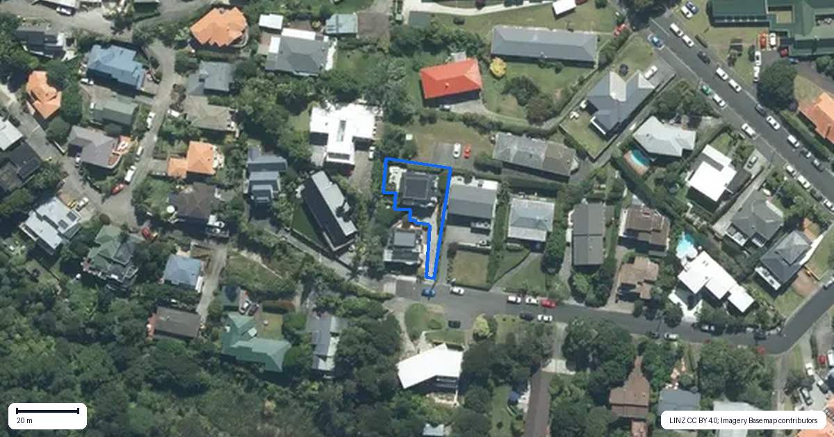 Property context map for 15B Wilding Avenue, Northcote Point, Auckland