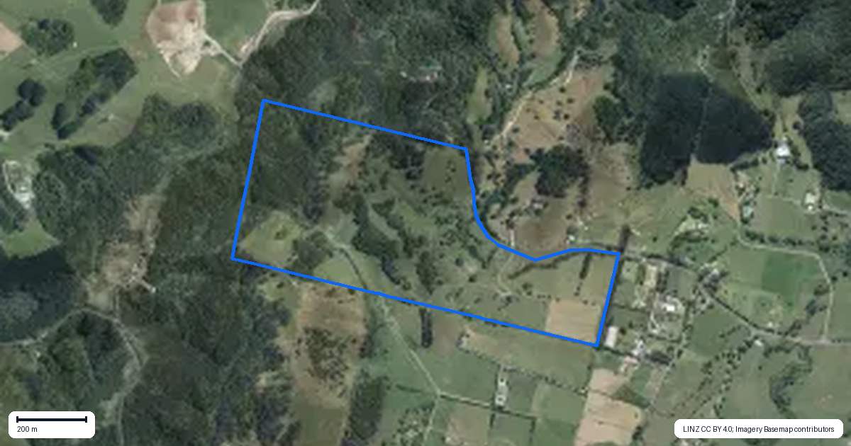 Property context map for 123 Twilight Road, Clevedon