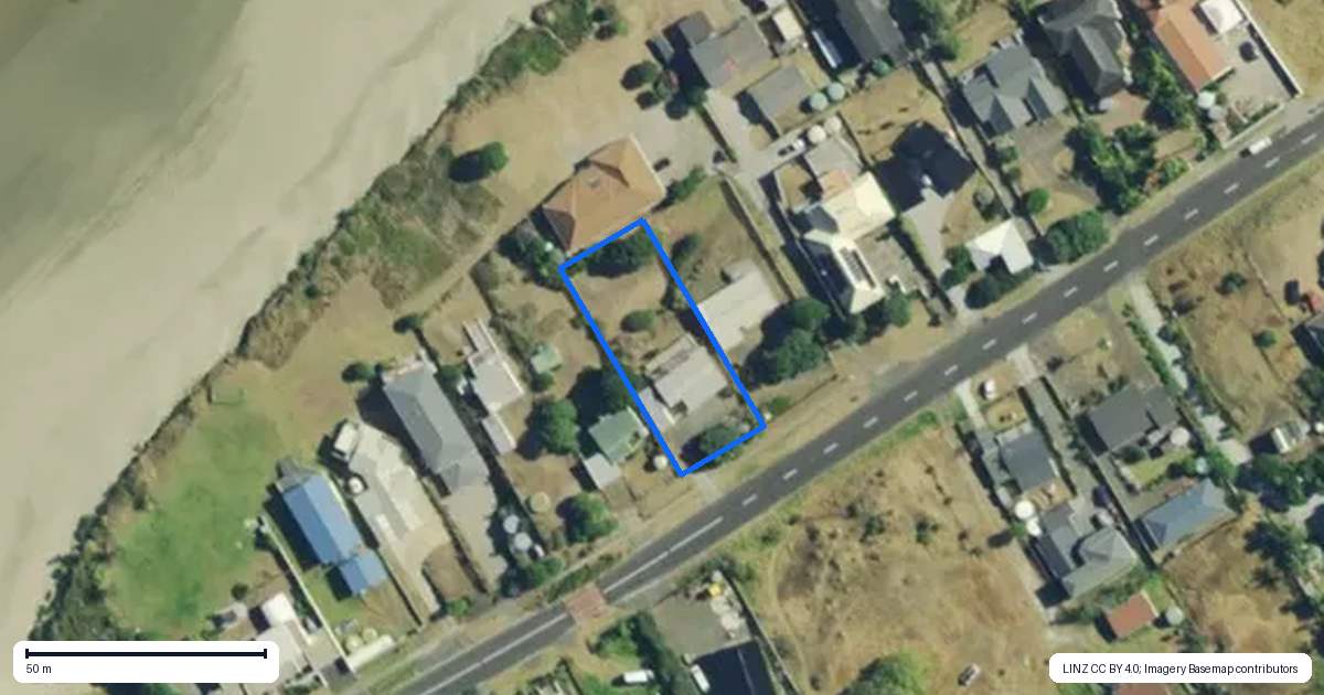 Property context map for 86 Foreshore Road, Ahipara, Kaitaia
