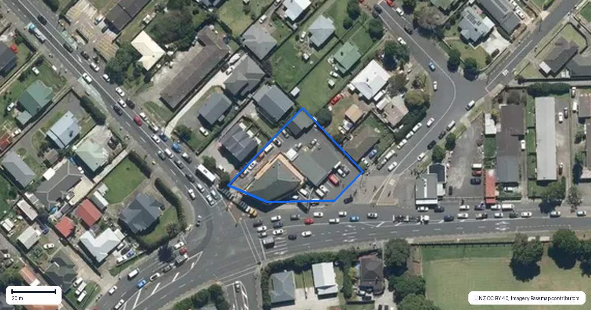 Property context map for 91 Mangere Road, Otahuhu, Auckland