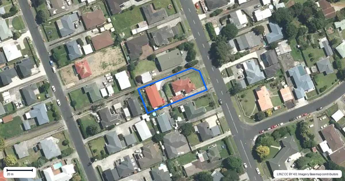 Property context map for 1/24 Grove Road, Papakura