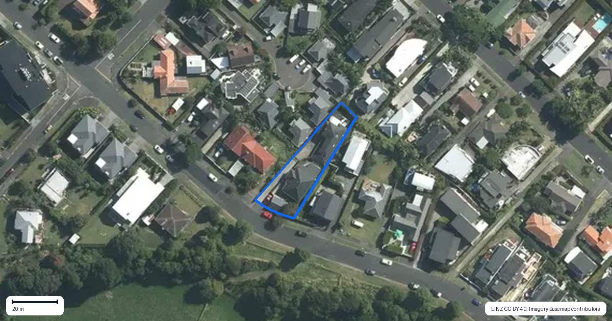 Property context map for 36 Ngaio Street, Orakei, Auckland